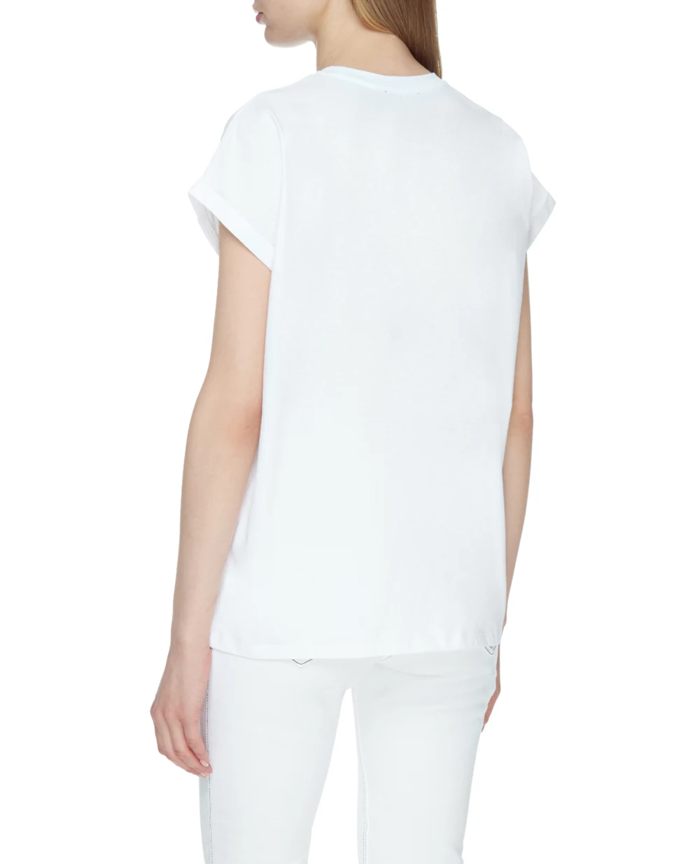 Футболка Balmain VF11351B013, білий колір • Купити в інтернет-магазині Kameron