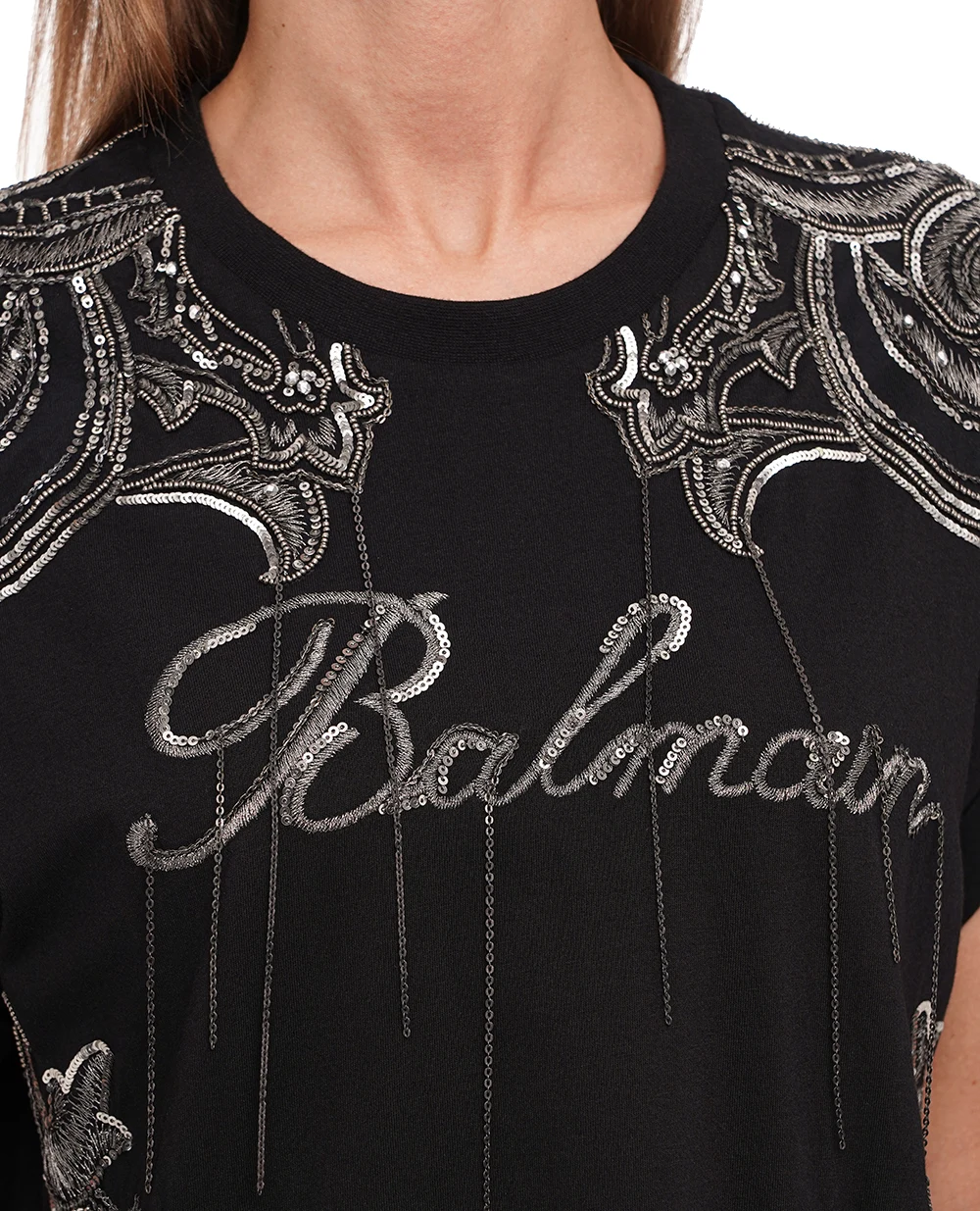 Платье Balmain CF1R0100PC17, черный цвет • Купить в интернет-магазине Kameron