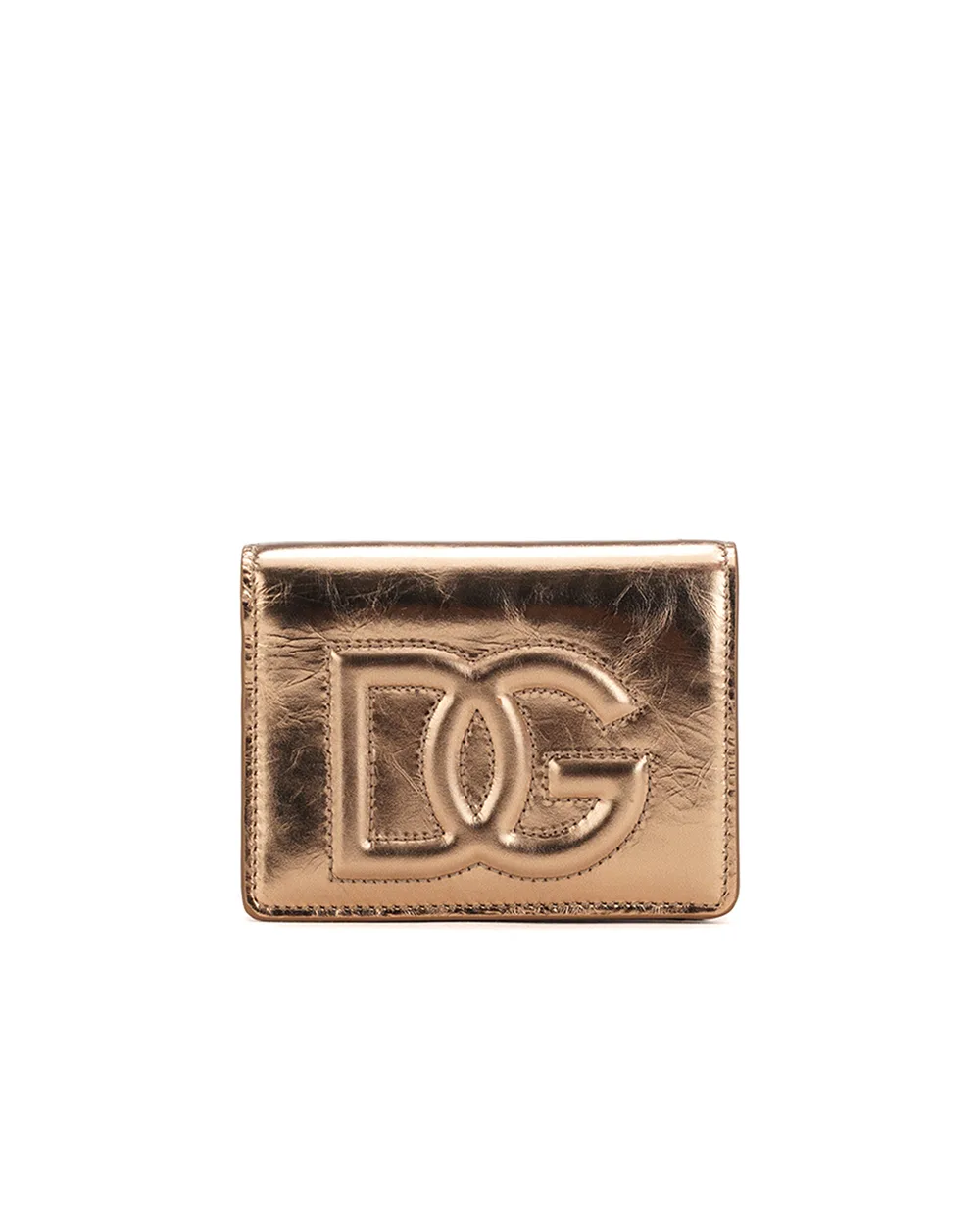 Кожаный кошелек Dolce&Gabbana BI1211-AO855, золотой цвет • Купить в интернет-магазине Kameron