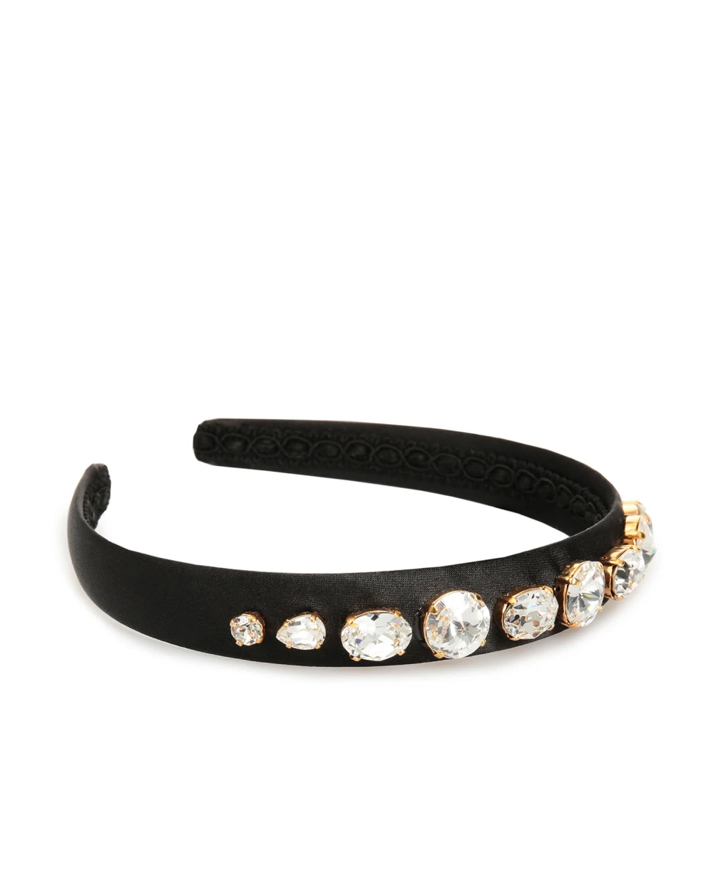 Детский обруч Dolce&Gabbana Kids LB3L47-G7XVL, черный цвет • Купить в интернет-магазине Kameron