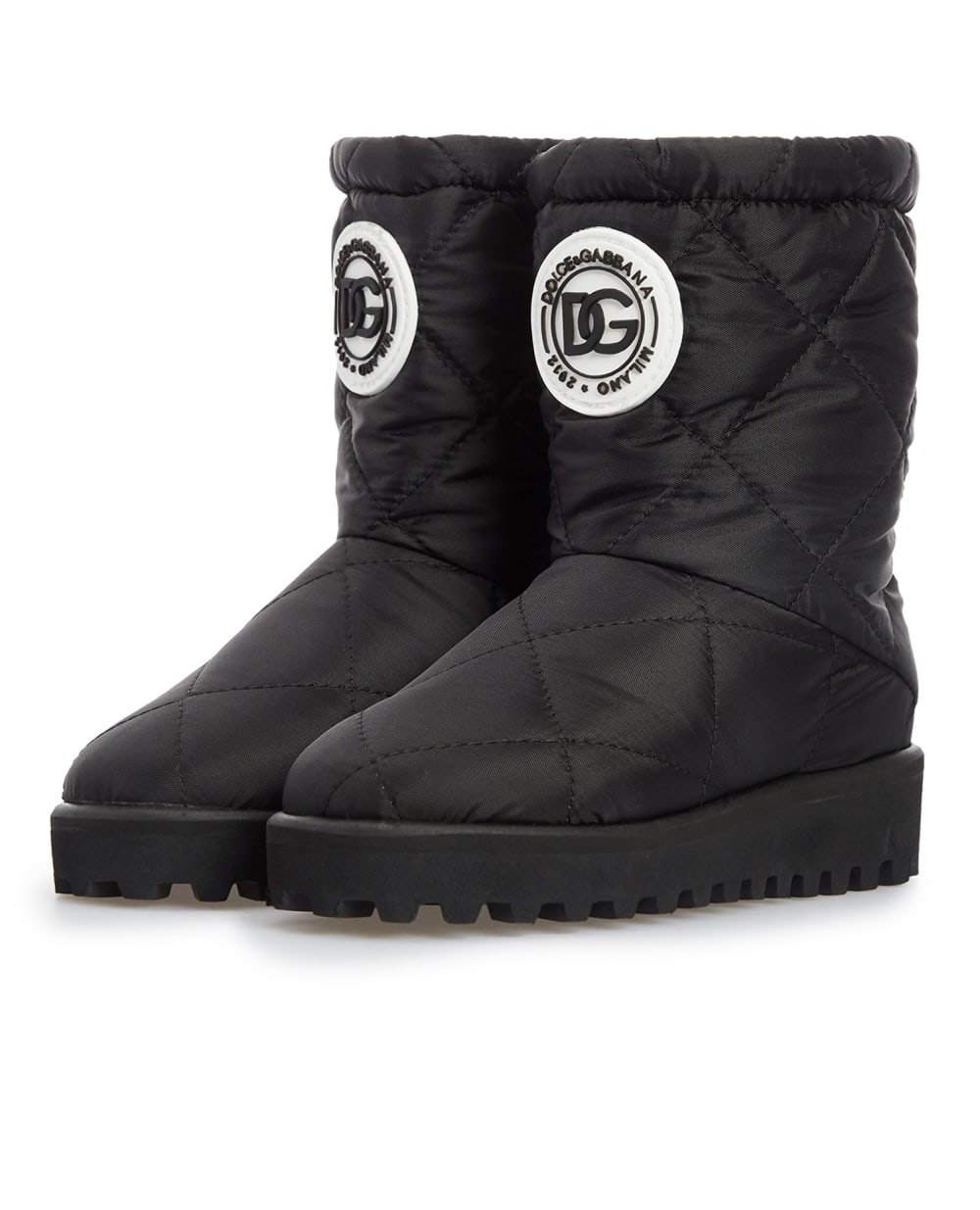 Сапоги Dolce&Gabbana Kids DA5016-AL222-S, черный цвет • Купить в интернет-магазине Kameron