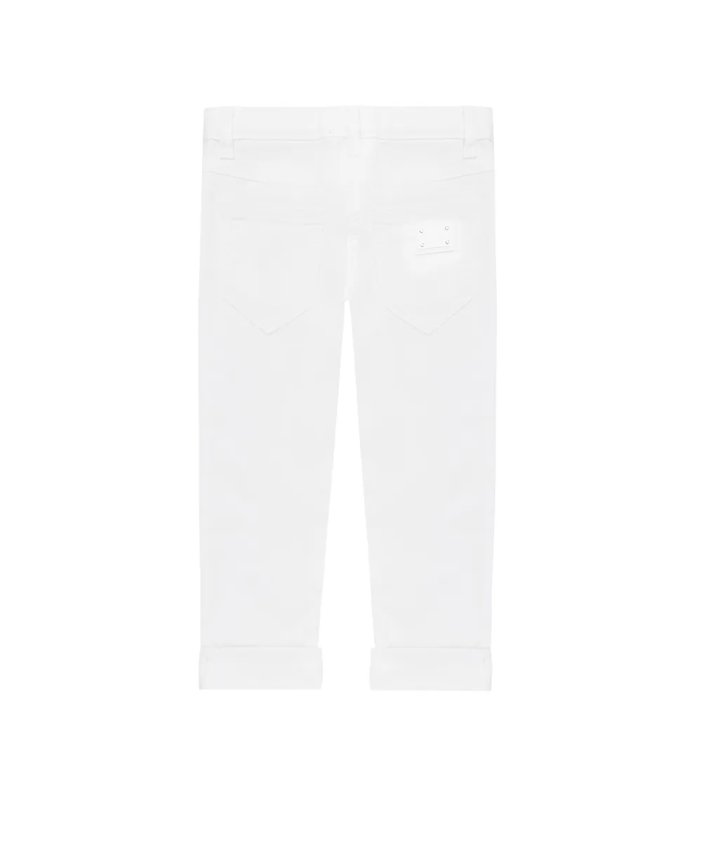 Детские джинсы Dolce&Gabbana Kids L52F41-LDA18-S, белый цвет • Купить в интернет-магазине Kameron