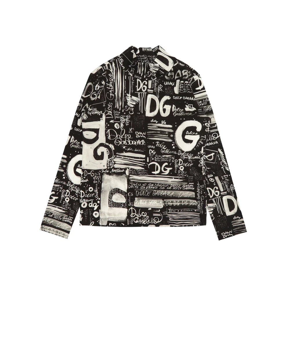 Детский гольф Dolce&Gabbana Kids L5JTJG-FSGX2-S, черный цвет • Купить в интернет-магазине Kameron