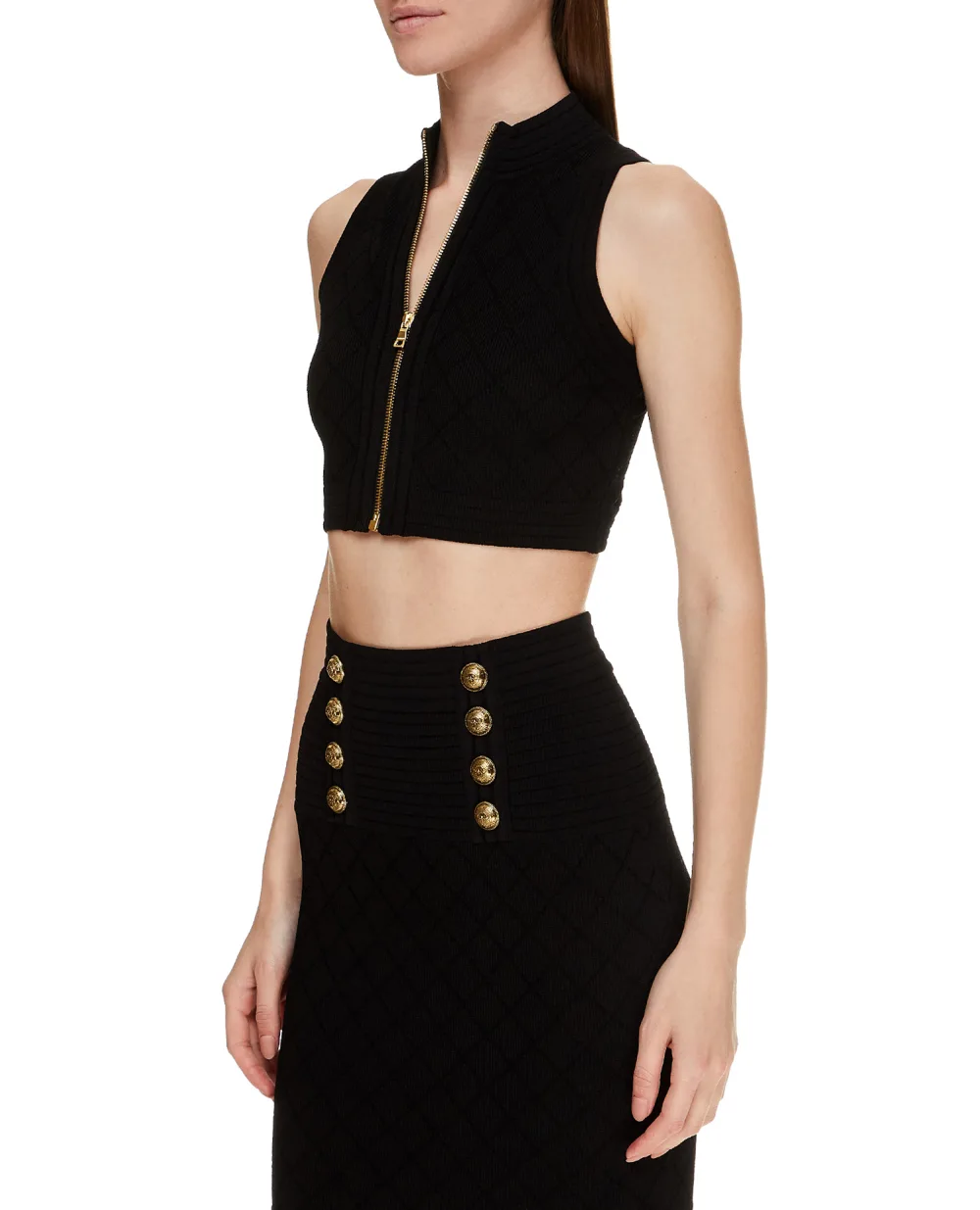 Топ Balmain UF10128K110, черный цвет • Купить в интернет-магазине Kameron