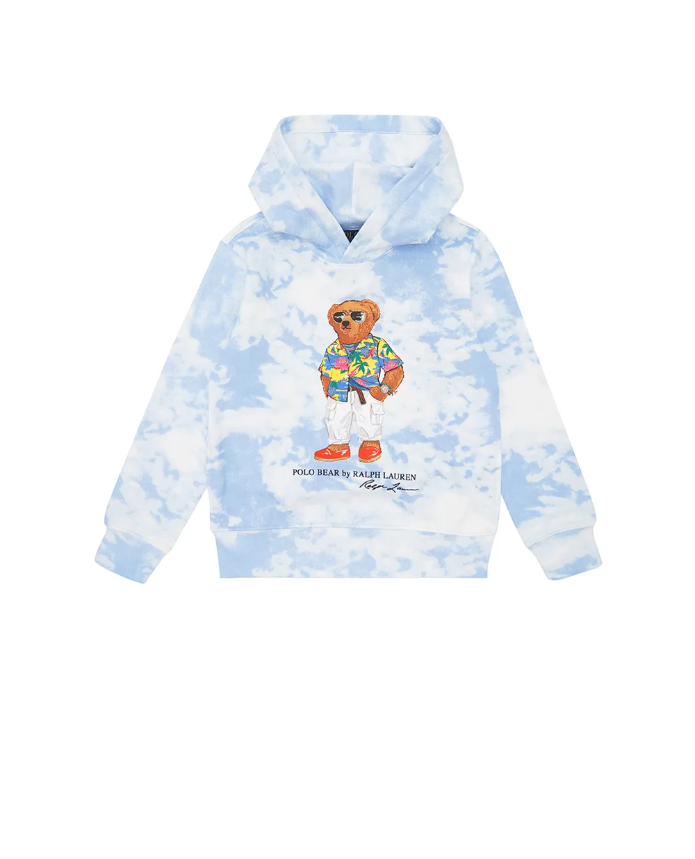 Детское худи Polo Bear Polo Ralph Lauren Kids 323936588001, голубой цвет • Купить в интернет-магазине Kameron