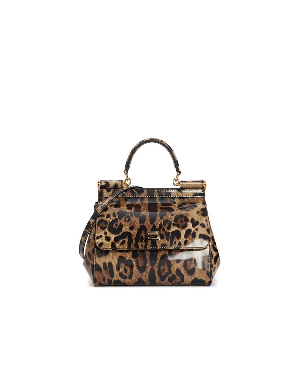 Кожаная сумка Sicily Medium Dolce&Gabbana BB6003-AM568, бежевый цвет • Купить в интернет-магазине Kameron