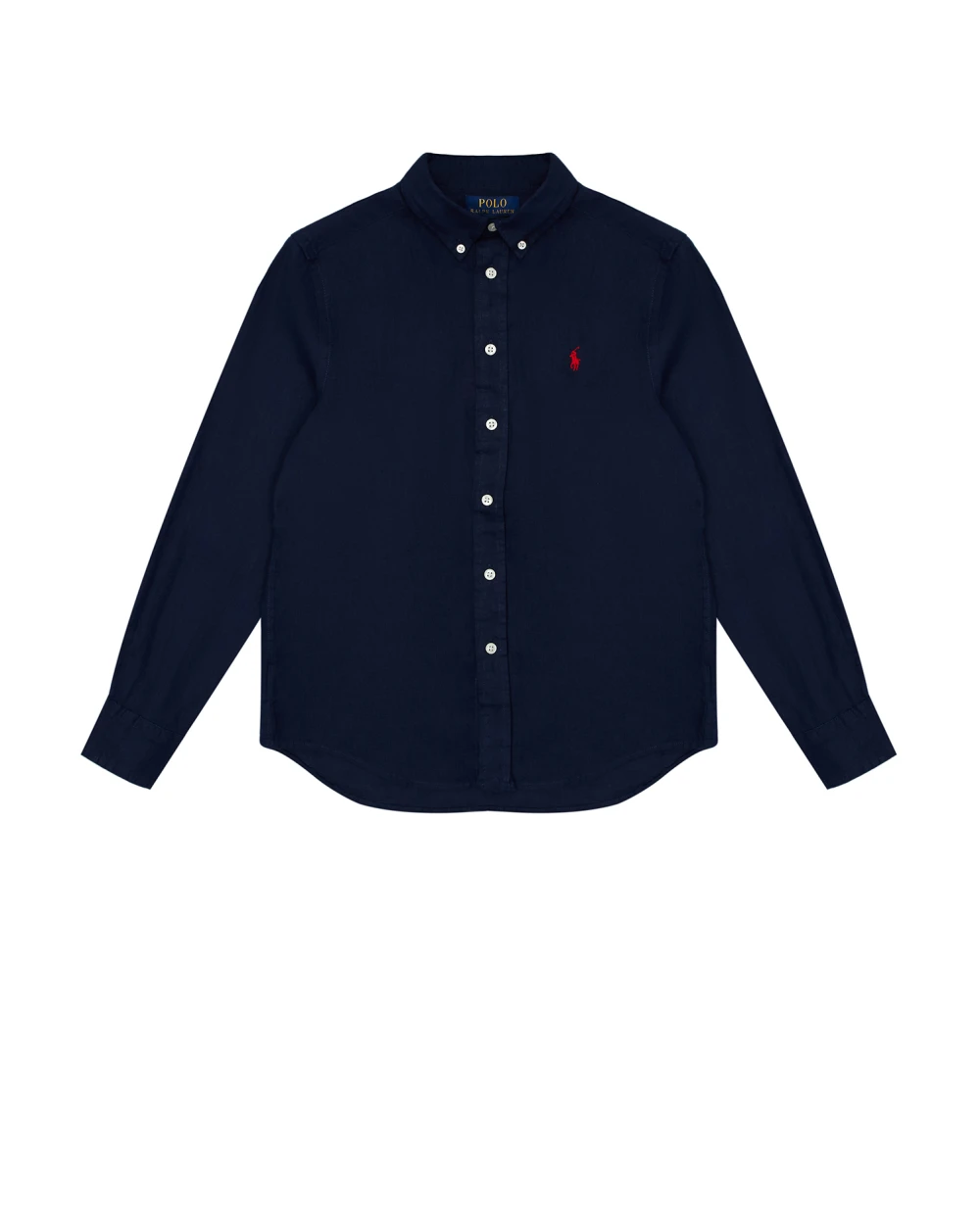 Детская льняная рубашка Polo Ralph Lauren Kids 322865270006, темно-синий цвет • Купить в интернет-магазине Kameron