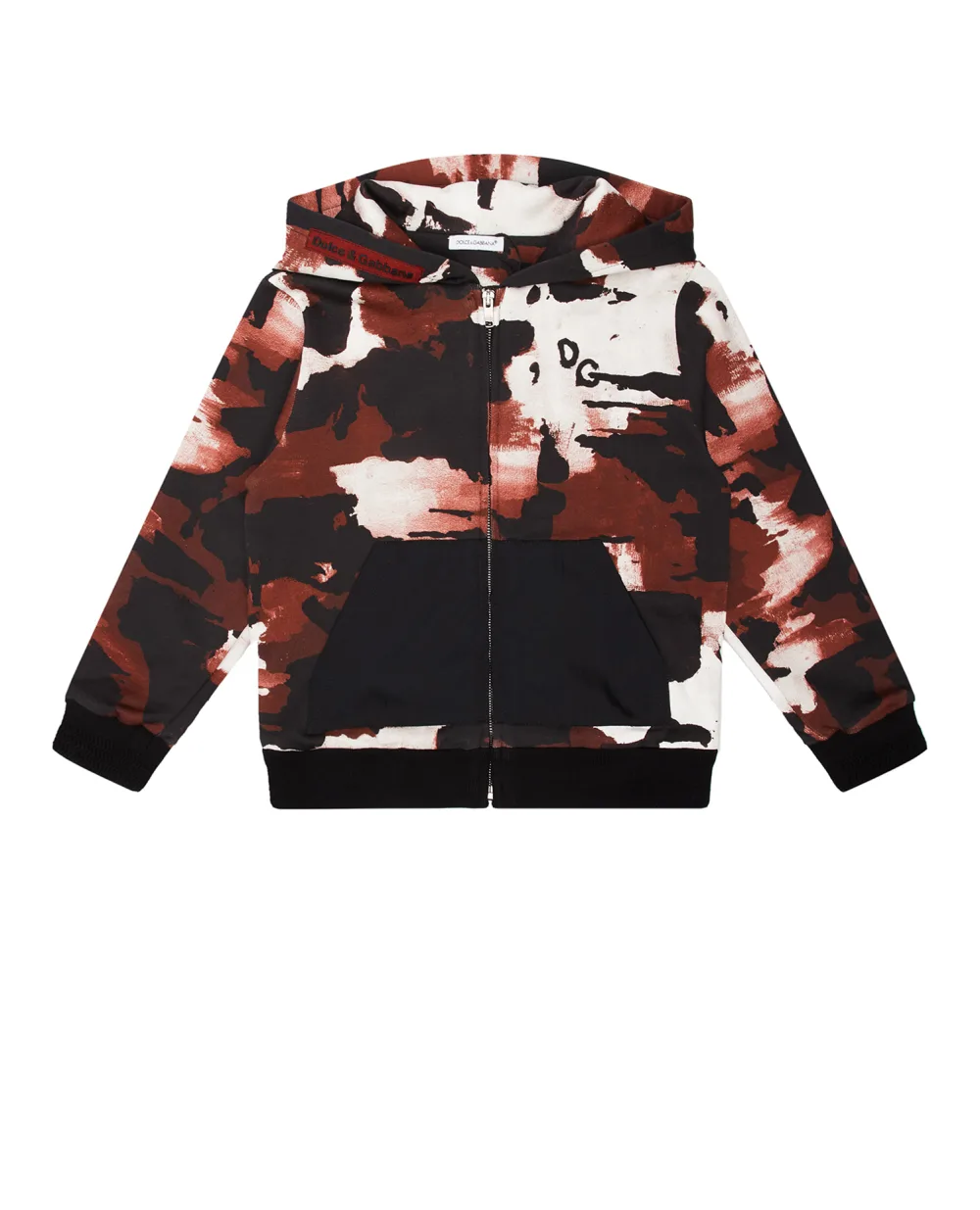 Худи Dolce&Gabbana Kids L4JW9W-HS7E1-B, бордовый цвет • Купить в интернет-магазине Kameron