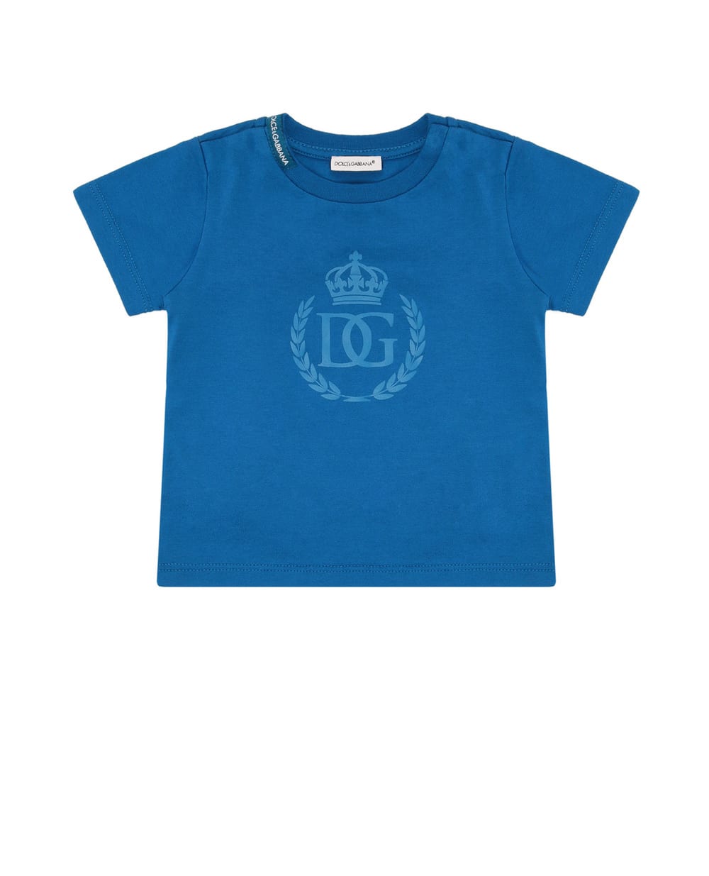 Футболка Dolce&Gabbana Kids L4JTBL-G7YFJ-B, синий цвет • Купить в интернет-магазине Kameron