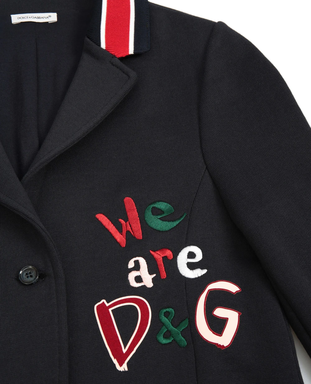Жакет Dolce&Gabbana Kids L5JE57-G7XBL-S, синий цвет • Купить в интернет-магазине Kameron