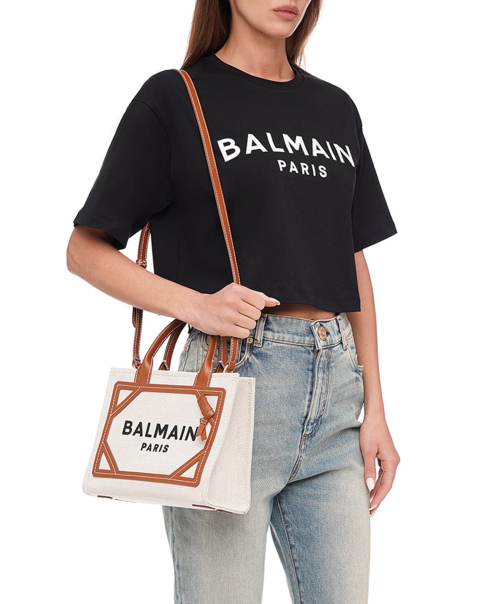 Сумка B Army Small Balmain CN1FE809TDCS, бежевый цвет • Купить в интернет-магазине Kameron