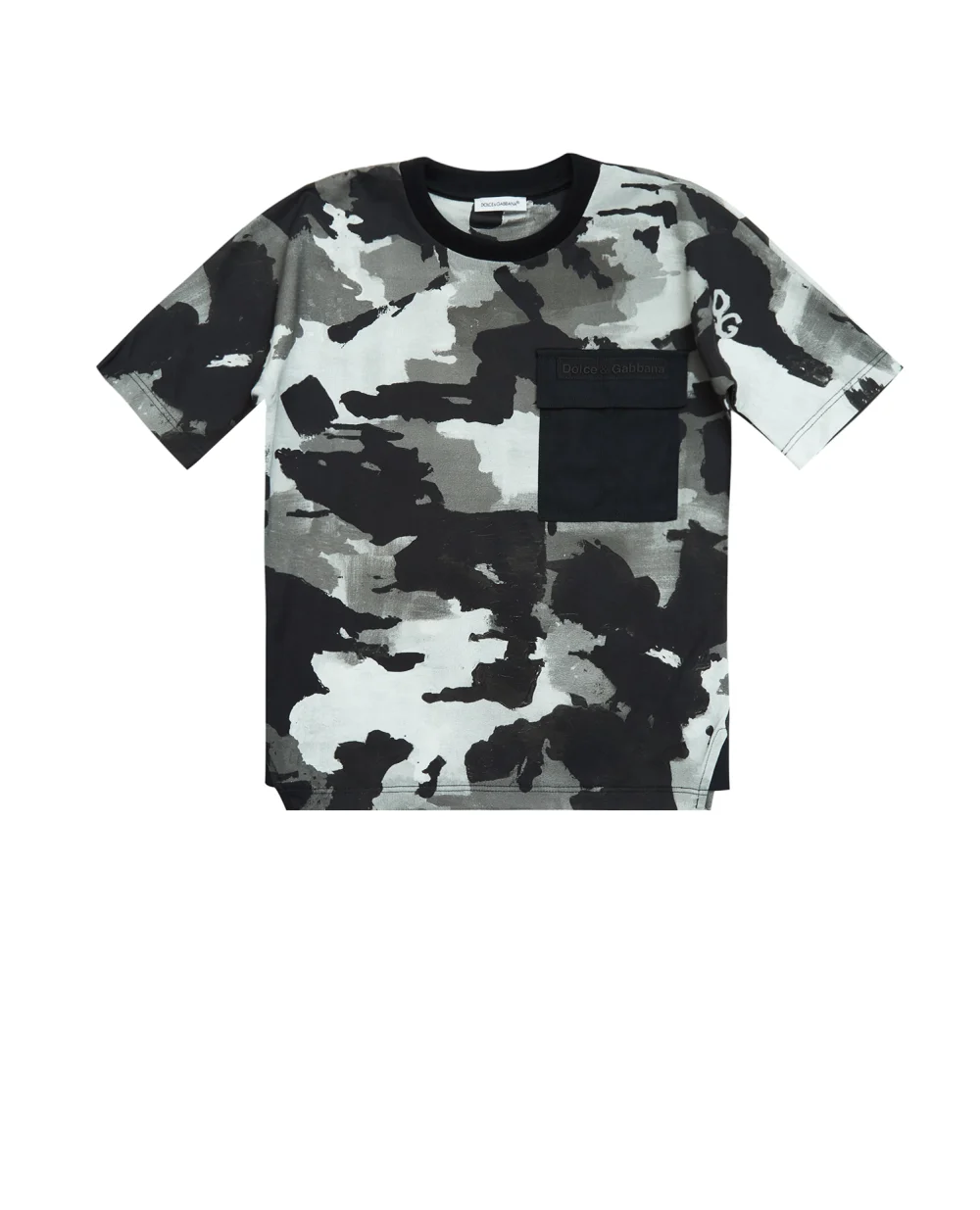 Футболка Dolce&Gabbana Kids L4JTCN-HS7E2-S, серый цвет • Купить в интернет-магазине Kameron