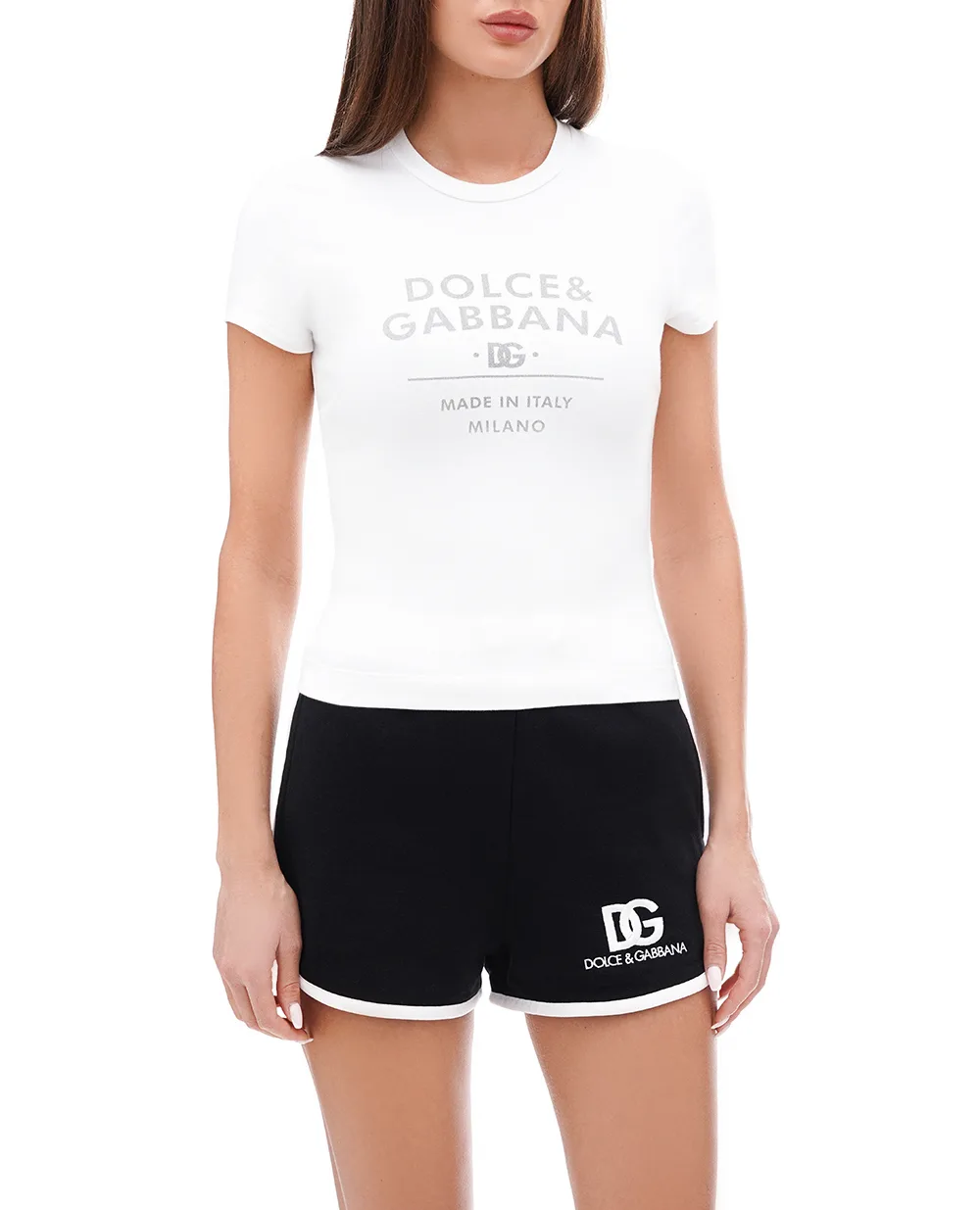 Футболка Dolce&Gabbana F8U48T-GDB6W, белый цвет • Купить в интернет-магазине Kameron