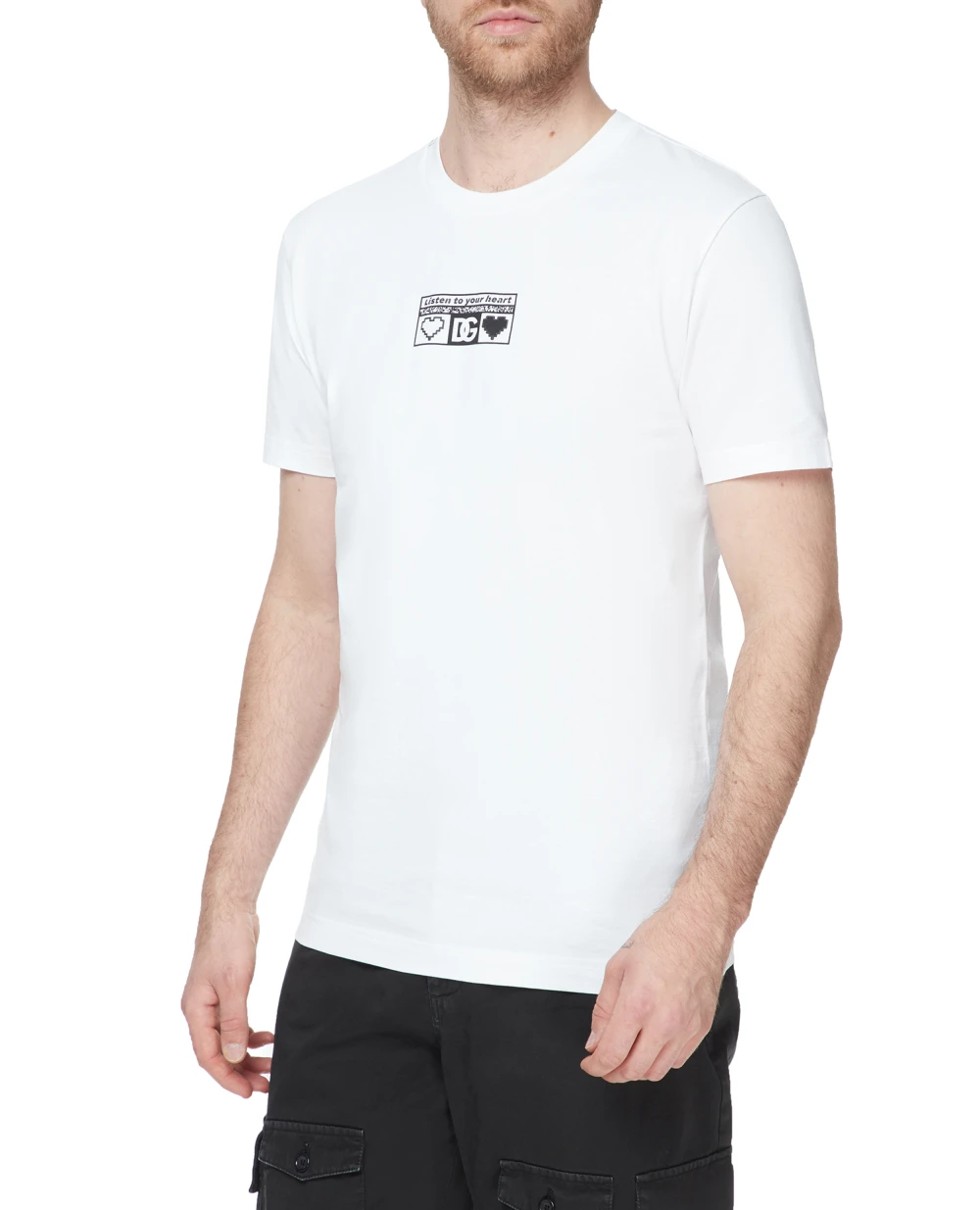 Футболка Dolce&Gabbana G8PB9T-HU7MA, белый цвет • Купить в интернет-магазине Kameron