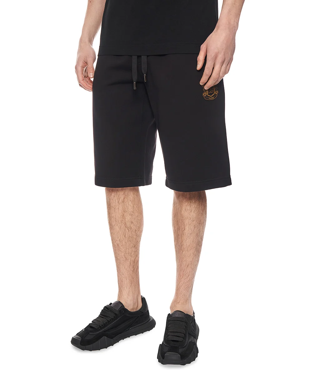 Шорты с геральдической нашивкой (костюм) Dolce&Gabbana GP07UZ-G7PZT, черный цвет • Купить в интернет-магазине Kameron