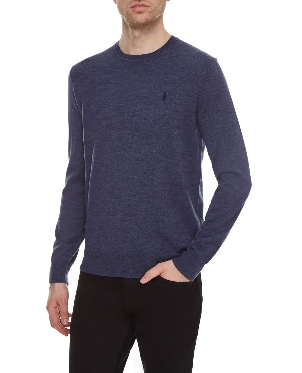 Шерстяной джемпер Polo Ralph Lauren 710714346021, синий цвет • Купить в интернет-магазине Kameron