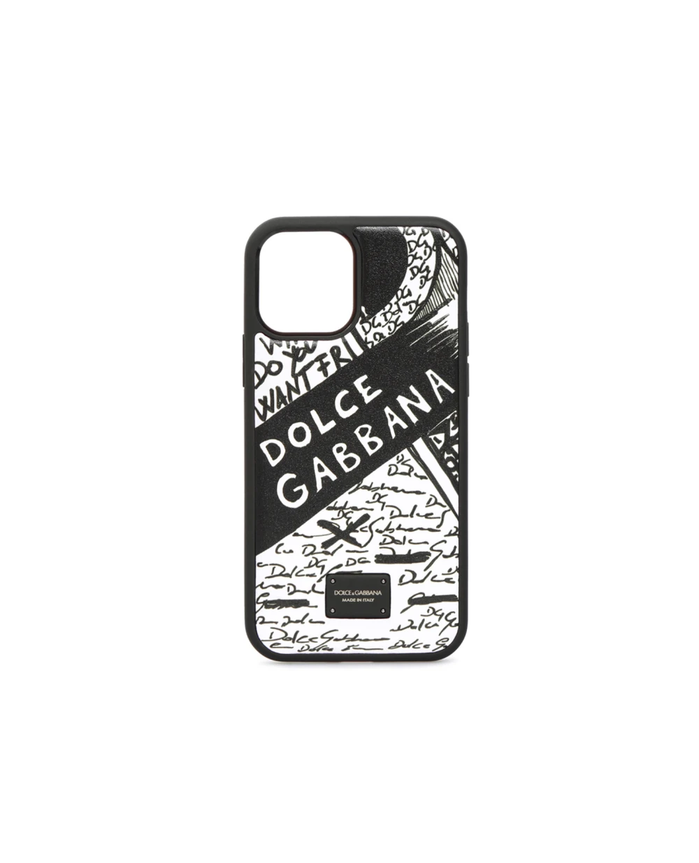 Кожаный чехол для iPhone 12 / 12 Pro Dolce&Gabbana BP2905-AQ276, разноцветный цвет • Купить в интернет-магазине Kameron