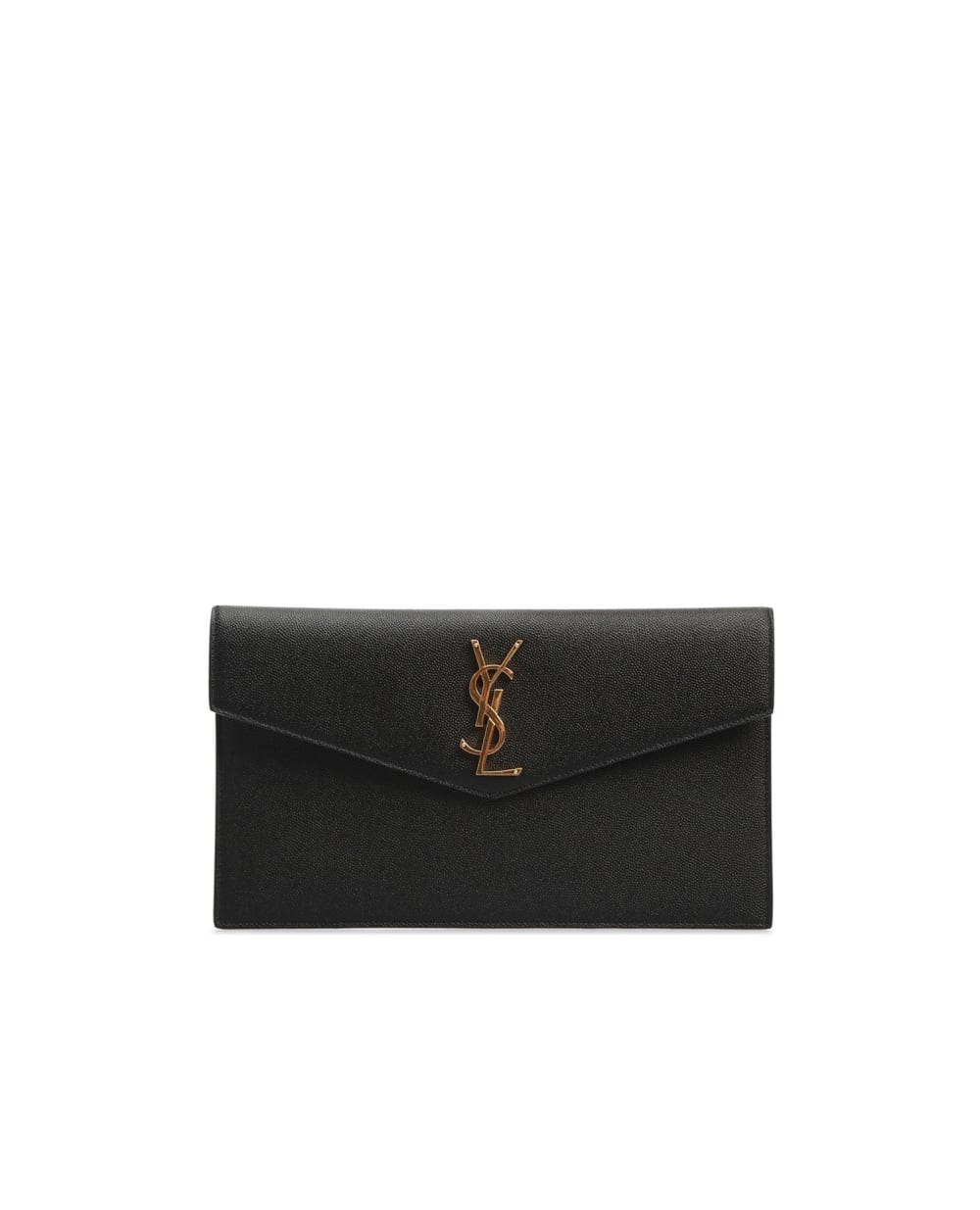 Шкіряний клатч Uptown Saint Laurent 565739-1GF0J, чорний колір • Купити в інтернет-магазині Kameron