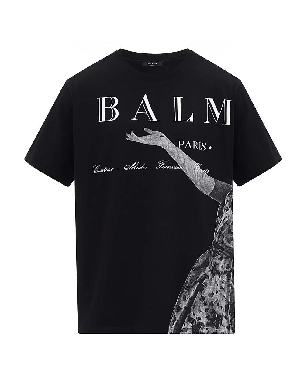 Футболка Balmain BH0EG010GD17, черный цвет • Купить в интернет-магазине Kameron