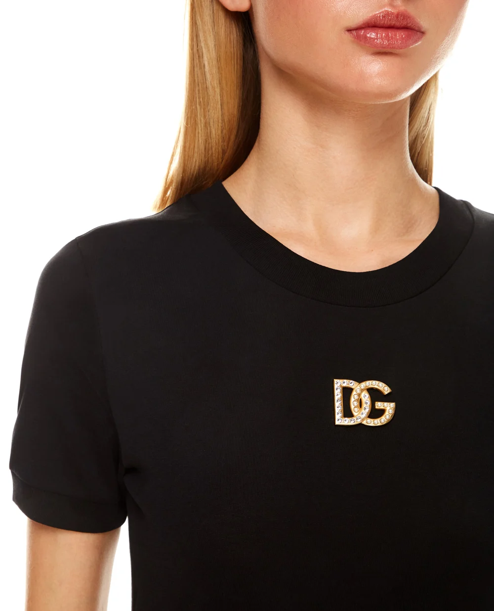 Футболка Dolce&Gabbana F8N08Z-G7BFE, черный цвет • Купить в интернет-магазине Kameron