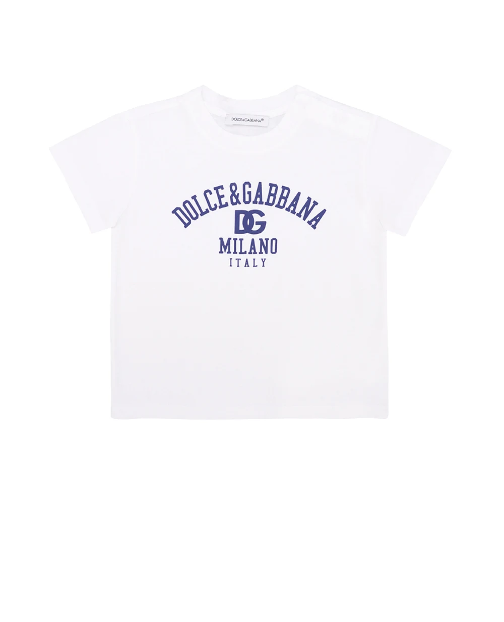 Детская футболка Dolce&Gabbana Kids L1JTEV-G7G3V, белый цвет • Купить в интернет-магазине Kameron