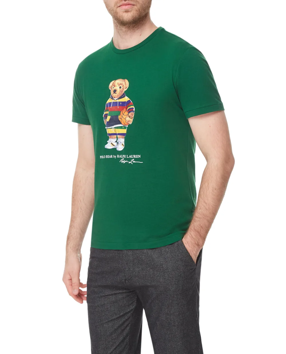 Футболка Polo Bear Polo Ralph Lauren 710853310011, зеленый цвет • Купить в интернет-магазине Kameron
