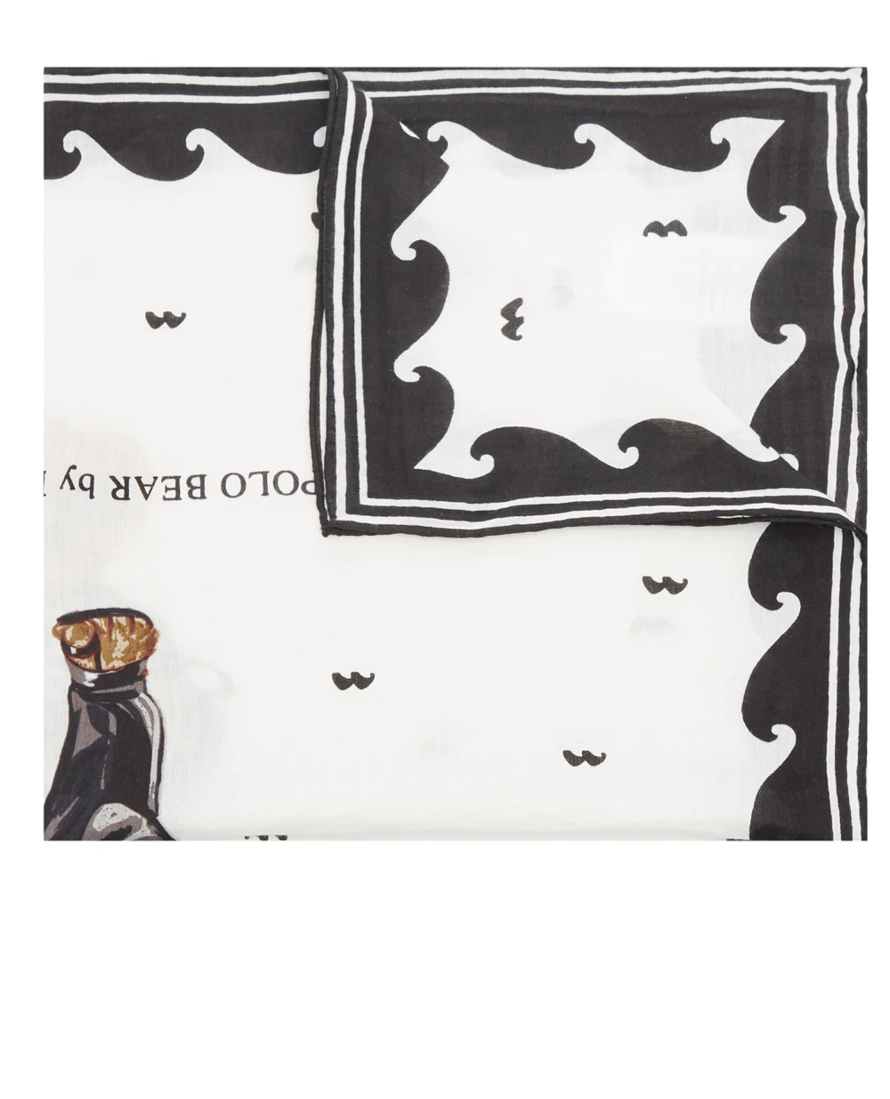 Платок Polo Bear Polo Ralph Lauren 455918250001, белый цвет • Купить в интернет-магазине Kameron