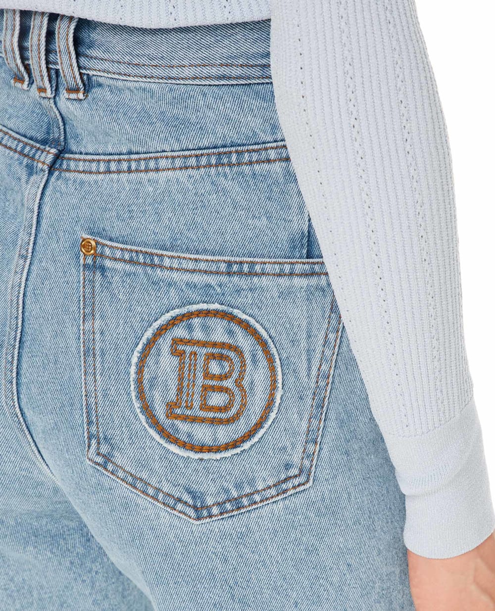 Джинсы Balmain WF1MK000D138, голубой цвет • Купить в интернет-магазине Kameron