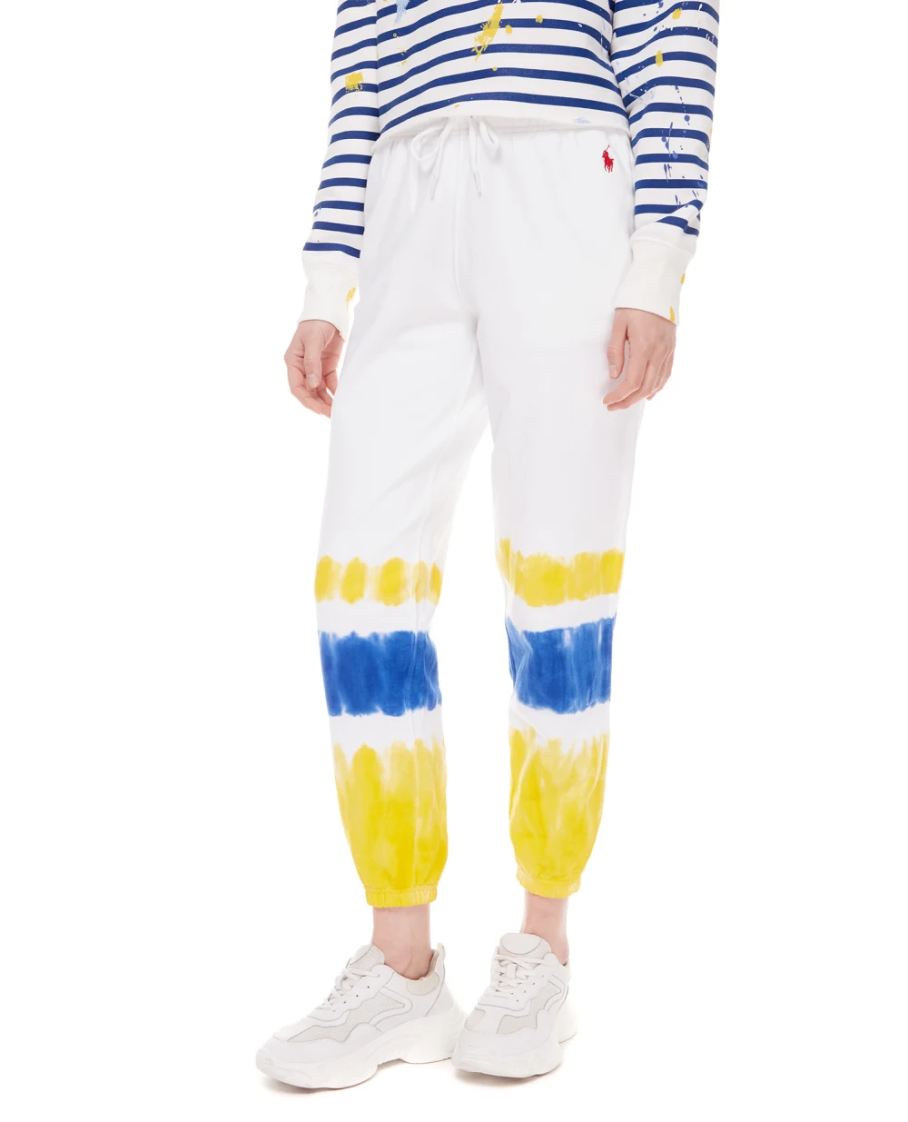 Спортивные брюки Polo Ralph Lauren 211856691002, белый цвет • Купить в интернет-магазине Kameron