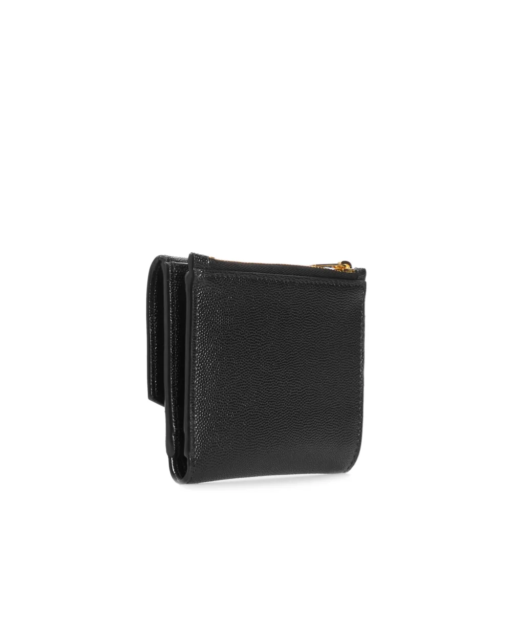 Кожаный кошелек Saint Laurent 582296-1GF0J, черный цвет • Купить в интернет-магазине Kameron