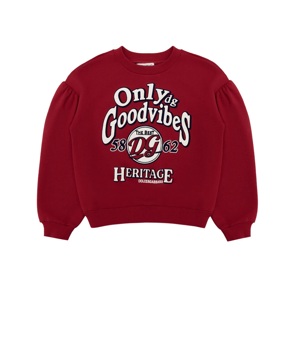 Свитшот Dolce&Gabbana Kids L5JW4B-G7AY1-B, бордовый цвет • Купить в интернет-магазине Kameron