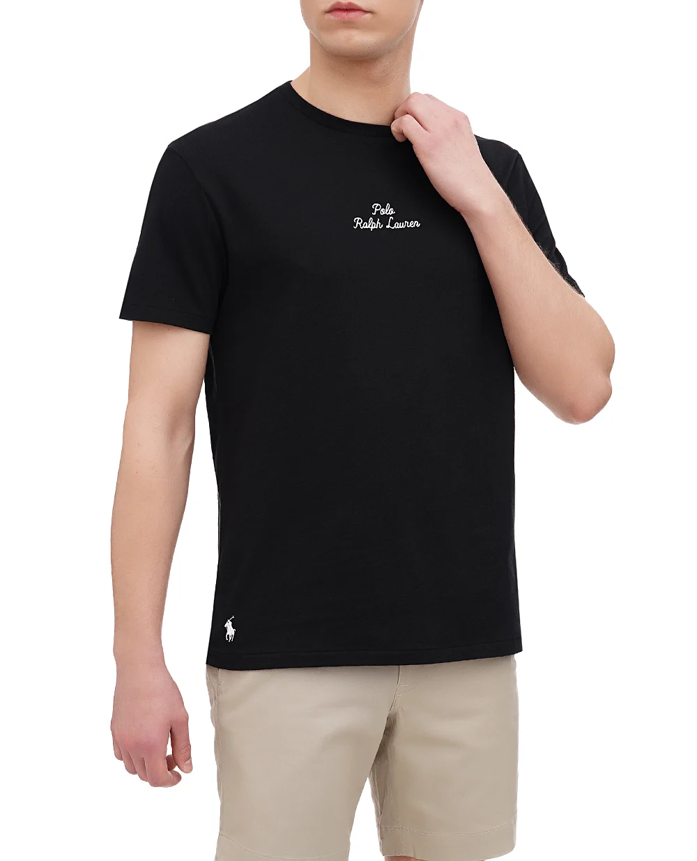 Футболка Polo Ralph Lauren 710936585001, черный цвет • Купить в интернет-магазине Kameron