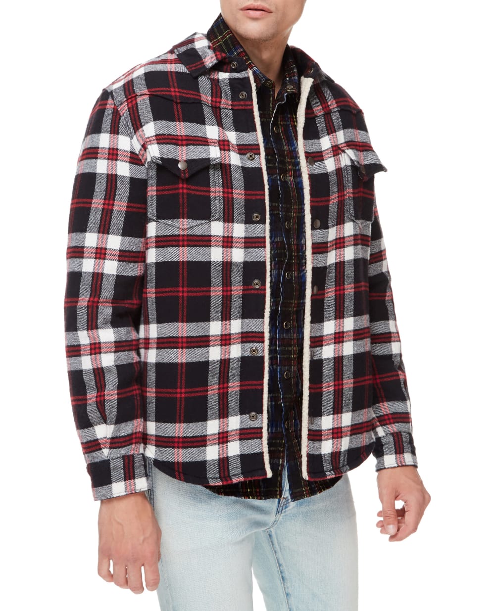 Куртка-рубашка Saint Laurent 668224-Y28VA, разноцветный цвет • Купить в интернет-магазине Kameron
