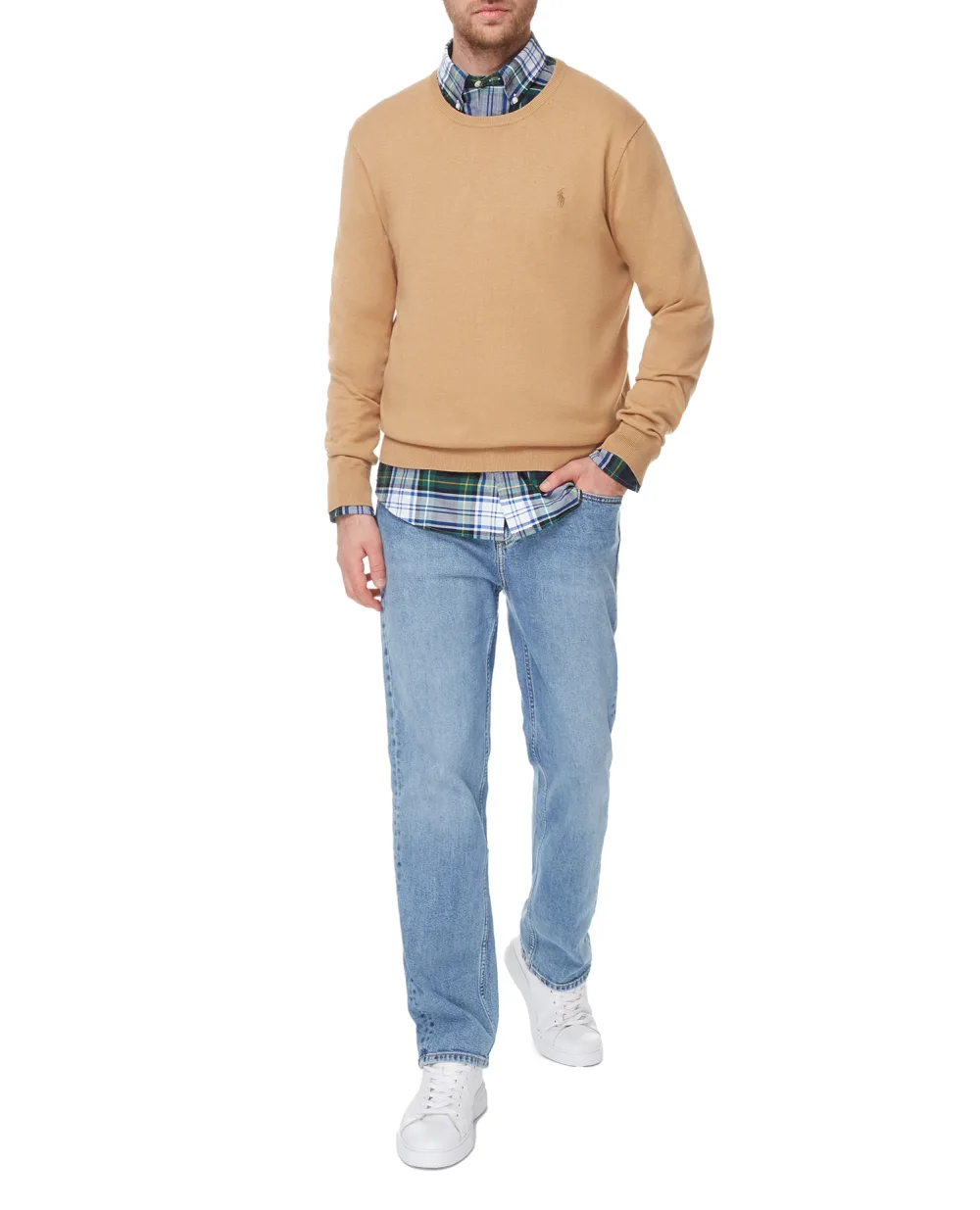 Свитер Polo Ralph Lauren 710866549008, бежевый цвет • Купить в интернет-магазине Kameron
