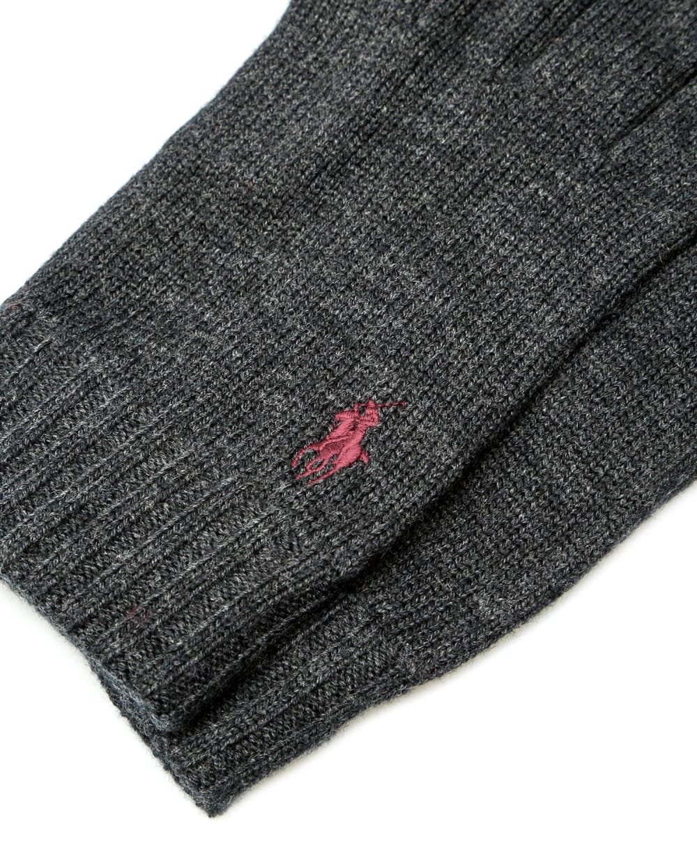 Шерстяные перчатки Polo Ralph Lauren 710761416004, серый цвет • Купить в интернет-магазине Kameron