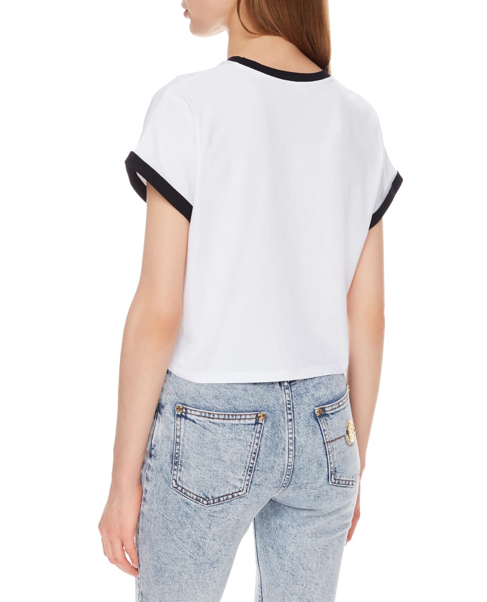 Футболка Balmain VF11357B001, белый цвет • Купить в интернет-магазине Kameron