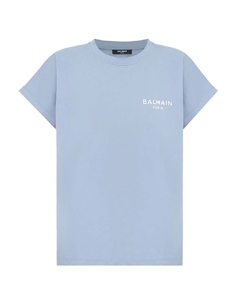 Футболка Balmain CF1EF010BB01, голубой цвет • Купить в интернет-магазине Kameron