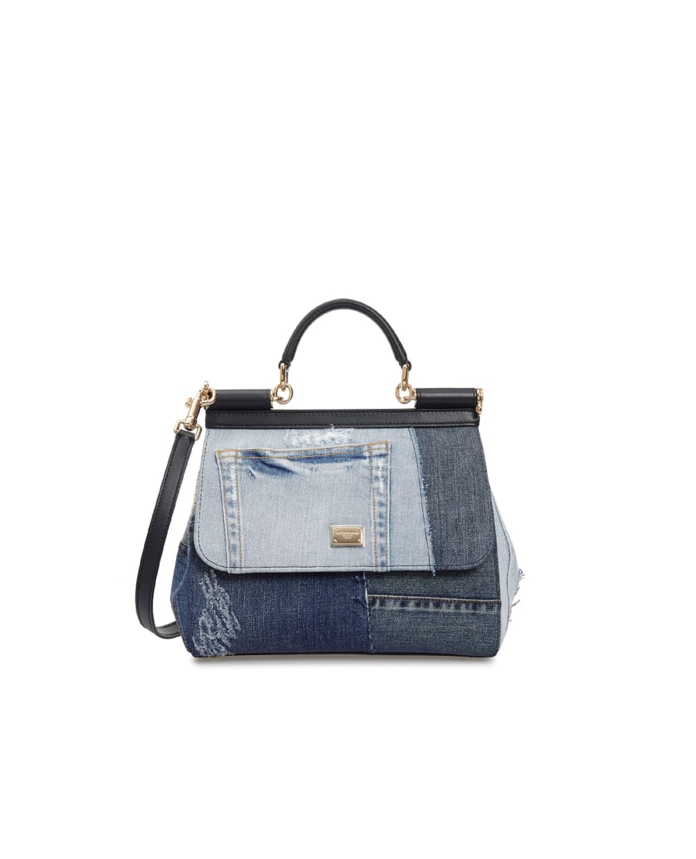 Сумка Sicily Medium Dolce&Gabbana BB6002-AO621, синий цвет • Купить в интернет-магазине Kameron