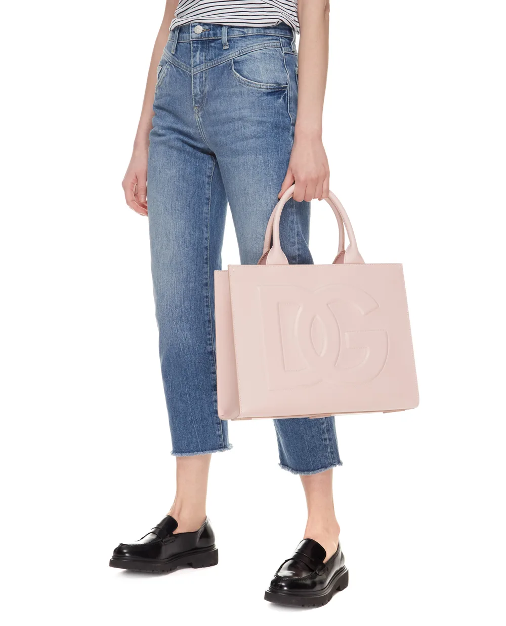 Кожаная сумка DG Daily Dolce&Gabbana BB7023-AQ269, розовый цвет • Купить в интернет-магазине Kameron