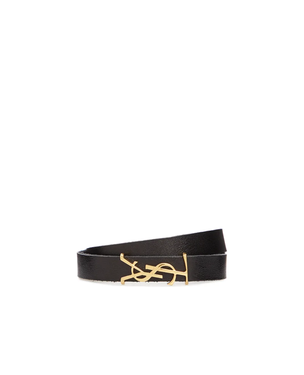 Кожаный браслет Opyum Saint Laurent 646558-0IH0J, черный цвет • Купить в интернет-магазине Kameron