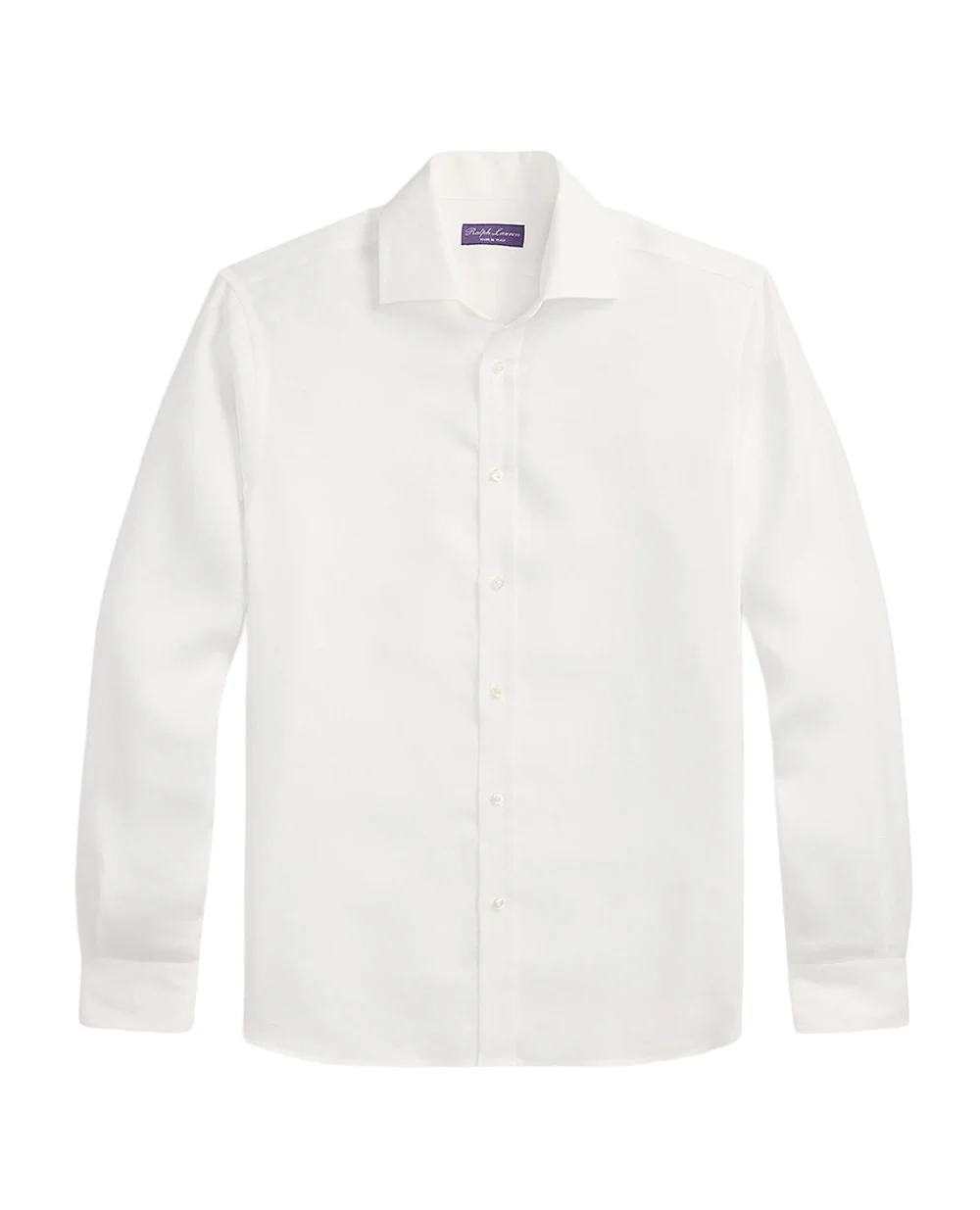 Льняная рубашка Ralph Lauren Purple Label 790977153003, белый цвет • Купить в интернет-магазине Kameron