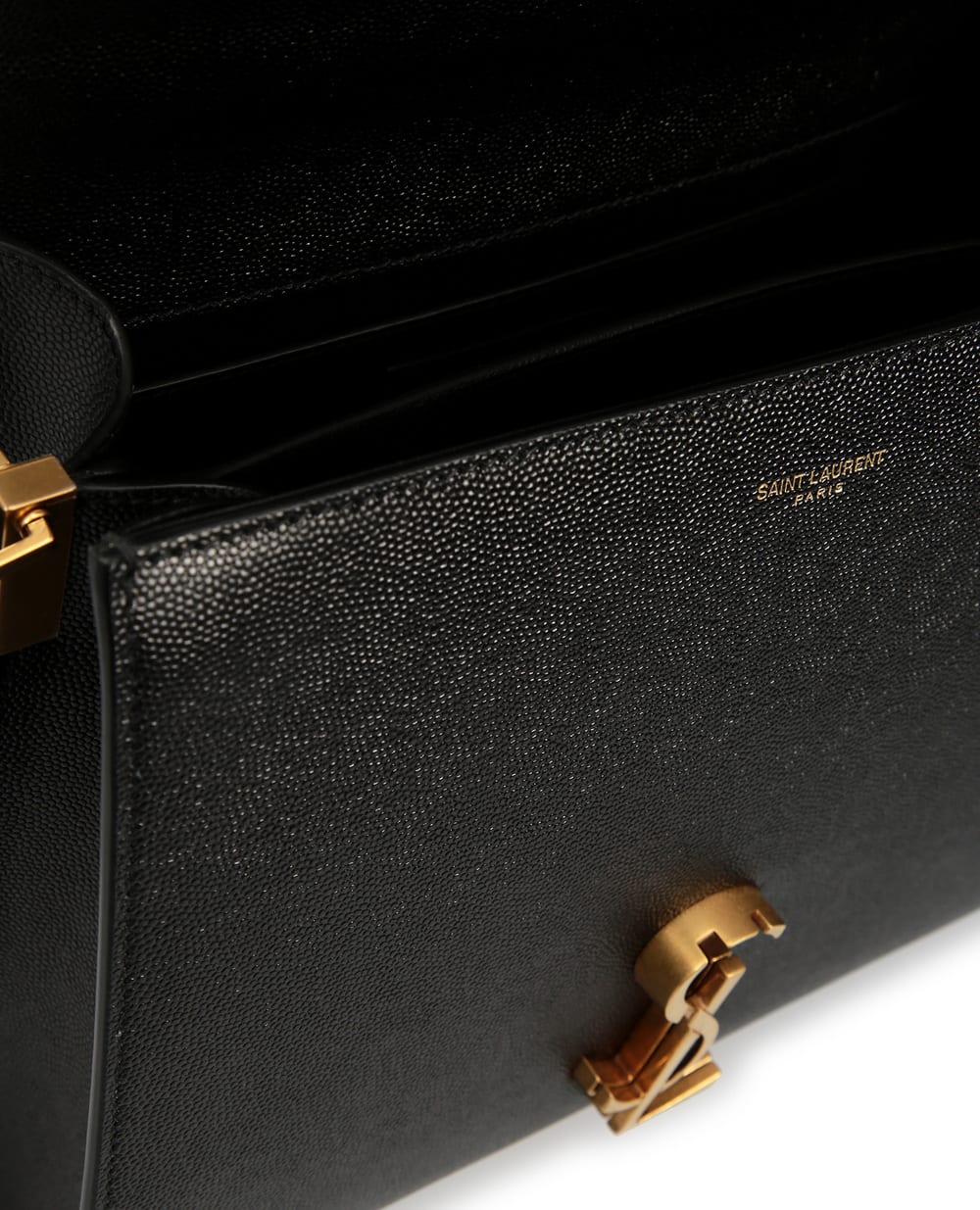 Кожаная сумка Cassandra Medium Saint Laurent 623931-BOW0W-, черный цвет • Купить в интернет-магазине Kameron