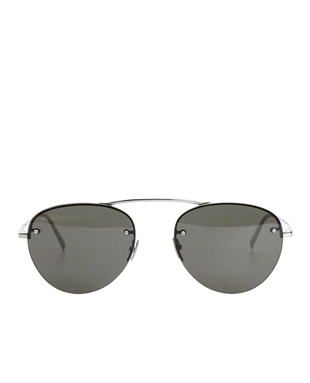 Солнцезащитные очки Saint Laurent SL 575-002, серебряный цвет • Купить в интернет-магазине Kameron