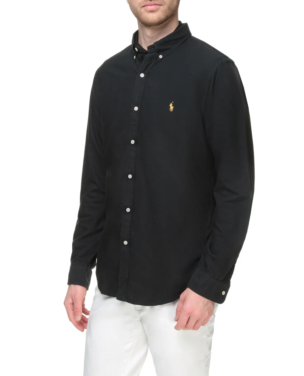 Рубашка Polo Ralph Lauren 710767828001, черный цвет • Купить в интернет-магазине Kameron
