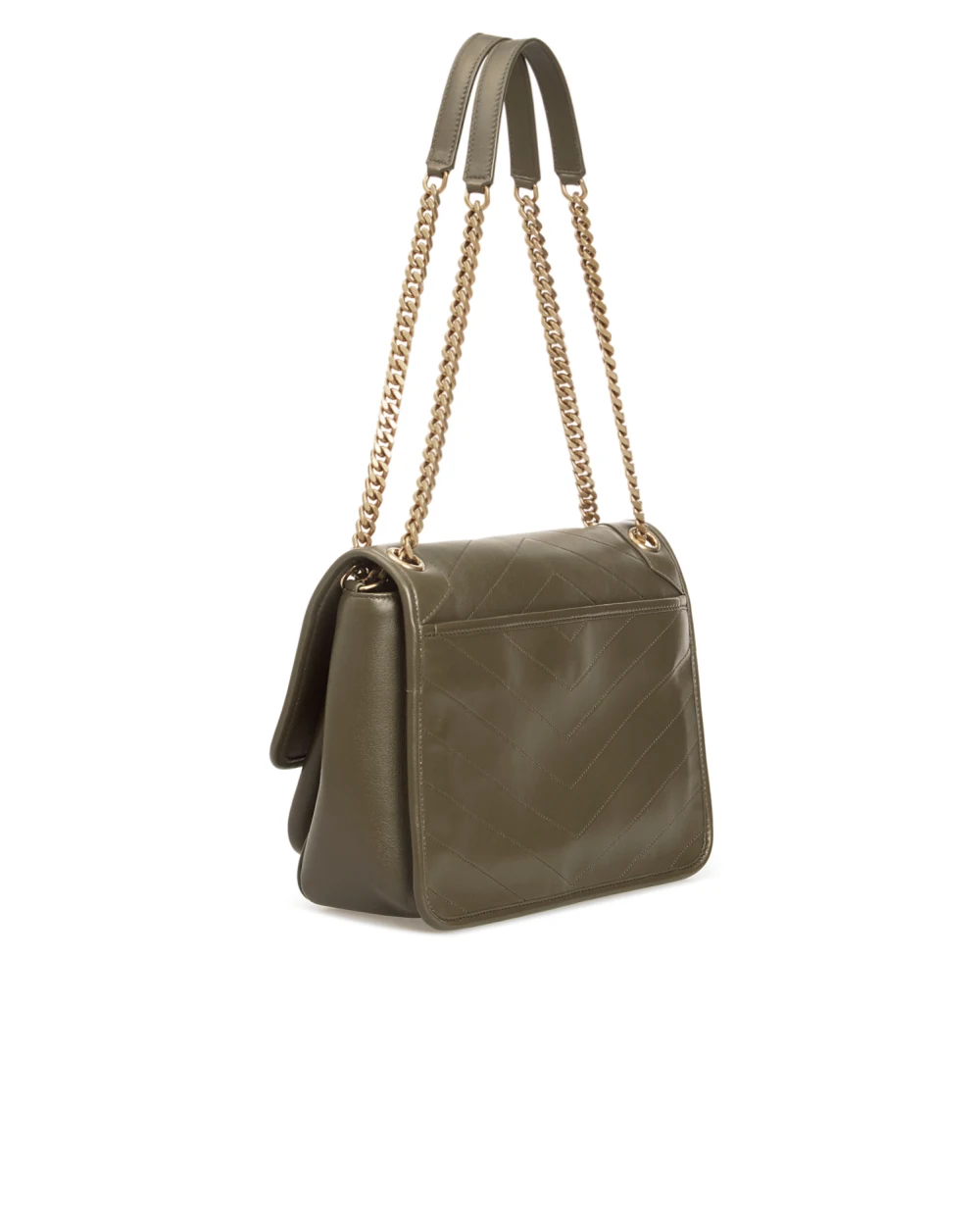 Кожаная сумка Niki Medium Saint Laurent 633158-1EL07-, зеленый цвет • Купить в интернет-магазине Kameron