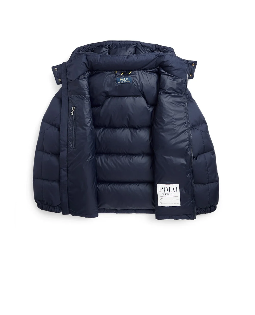 Детский пуховик с капюшоном Ripstop Polo Ralph Lauren Kids 323969861002, синий цвет • Купить в интернет-магазине Kameron