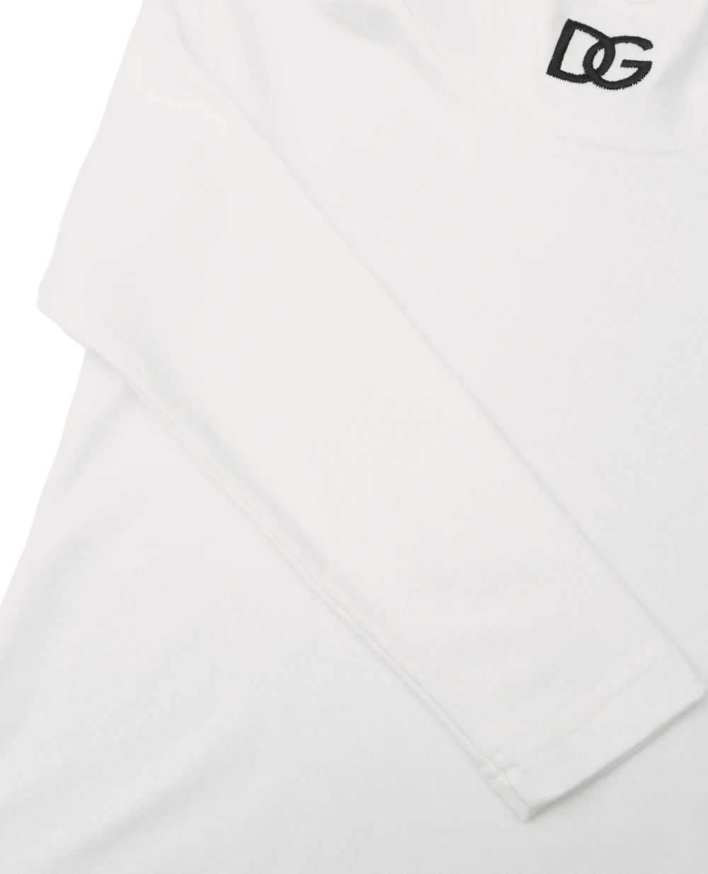 Гольф Dolce&Gabbana Kids L4JTDL-G7A6S-B, белый цвет • Купить в интернет-магазине Kameron