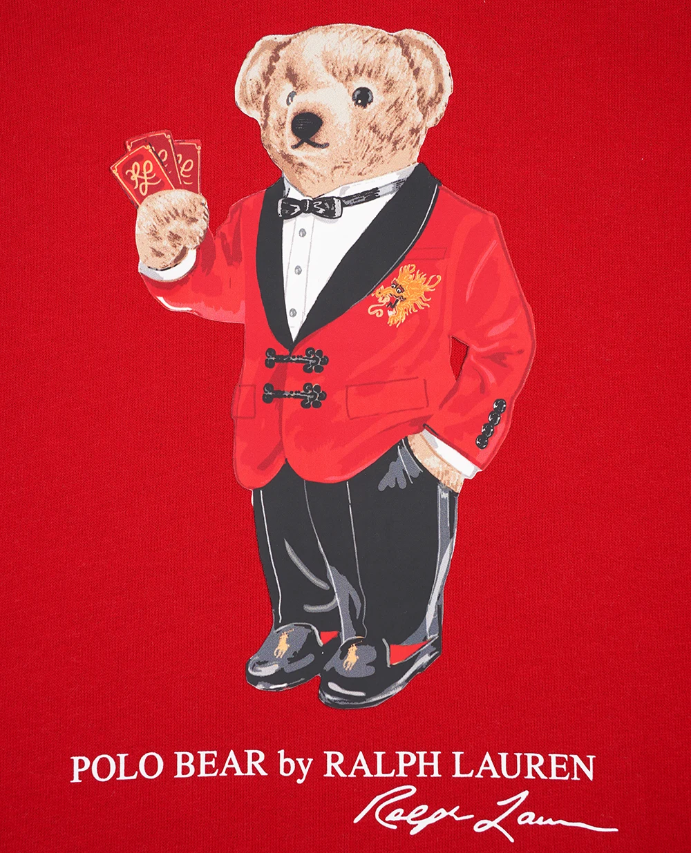 Детское худи Polo Bear Polo Ralph Lauren Kids 323926933001, красный цвет • Купить в интернет-магазине Kameron