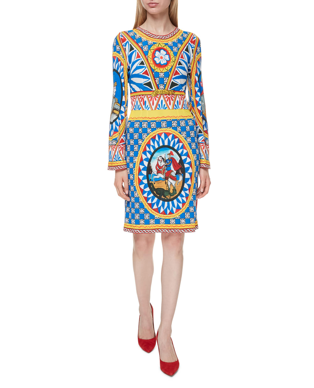 Платье Dolce&Gabbana F6J8KT-GDV84, разноцветный цвет • Купить в интернет-магазине Kameron