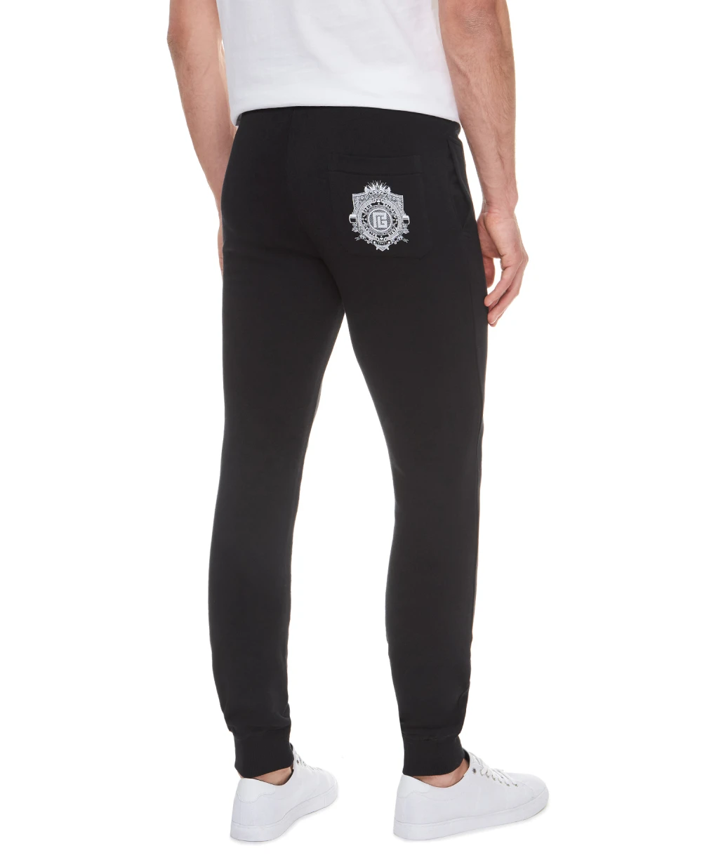 Спортивные брюки Balmain VH0OB015G060, черный цвет • Купить в интернет-магазине Kameron